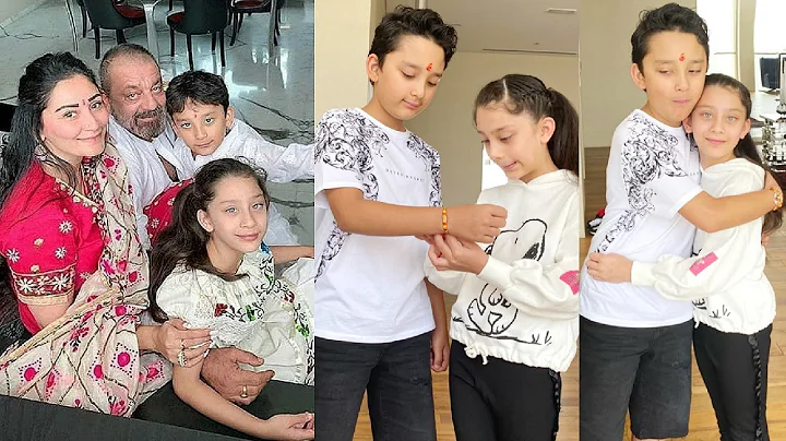 Sanjay Dutt Kids Iqra Dutt And Shahraan Dutt Celeb...