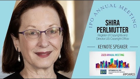 Shira Perlmutter Keynote AM2023