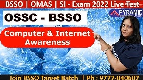 BSSO 2022 | Opsc OMAS | Computer | OSSC Block Social Security Officer 2022