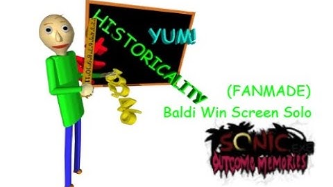 Outcome Memories: Baldi Solo Win Screen Fanmade Concept (READ DESC)