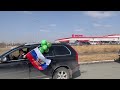 Автопробег в поддержку спецоперации армии России на Украине