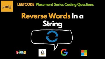 Reverse Words In A String - Tamil -  Leetcode 151