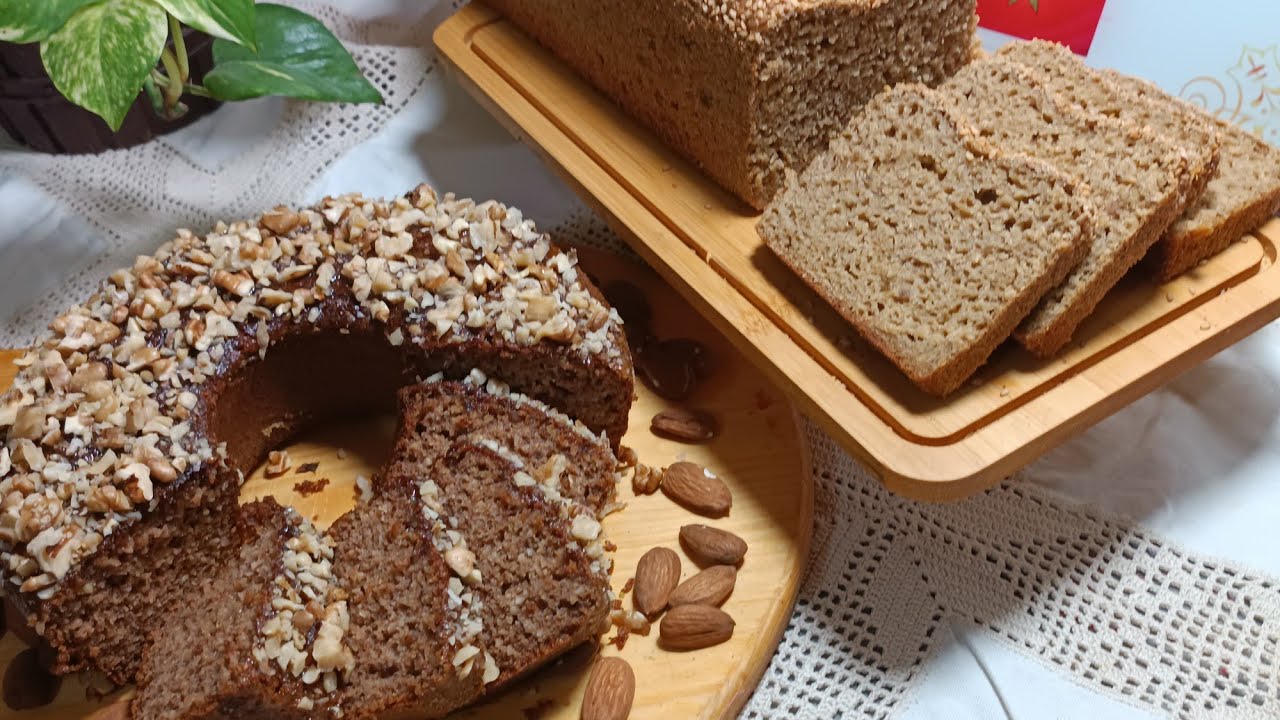 الناس لي كيعانيو من الجهاز الهضمي👈👍وصفات صحية💯💯كيكة بالنخالة بدون سكر خبز التوست بالخميرة البلدية👑👑