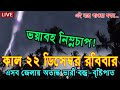 আবহাওয়ার খবর আজকের, 22 December 2024, Bangladesh Weather update