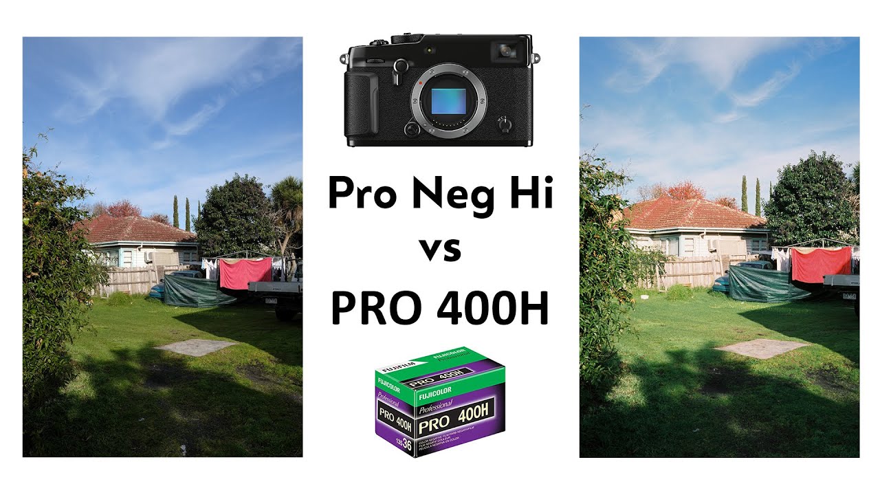 カメラ フィルムカメラ Fuji Pro 400H compared to Pro Neg Hi simulation (X-Pro3)