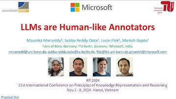 #217 Large Language Models are Human-like Annotators. KR 2024 tutorial Part 1