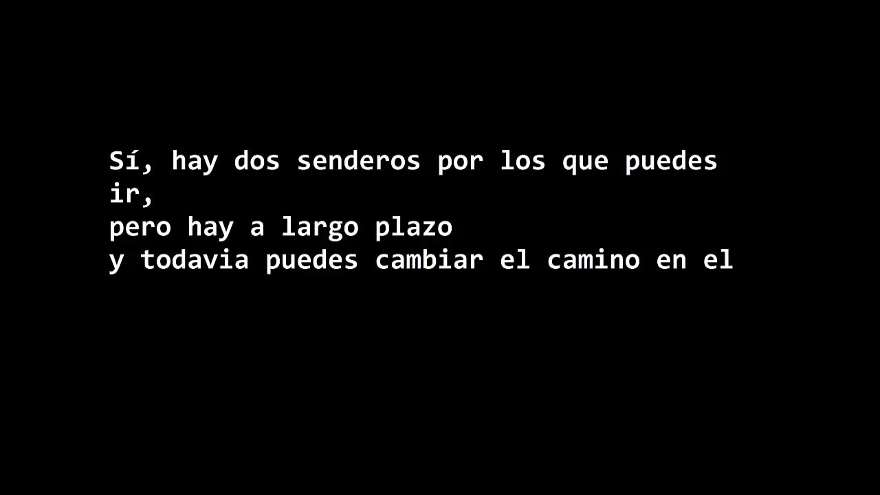 Stairway To Heaven Led Zeppelin Letra Español