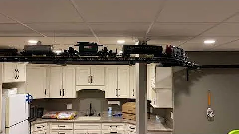 LGB G scale basement ceiling 2020 part 4
