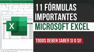 Fórmulas IMPORTANTES que todos deben saber para el trabajo | Excel |  Básicas, Matemáticas y más..
