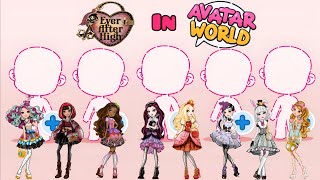 How To Make Ever After High 💜🔑 Characters in Avatar World!! #avatarworld #everafterhigh #video 