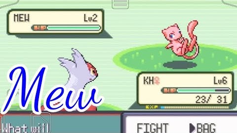 Pokémon Gba : Capture o Mew {Pokebola}