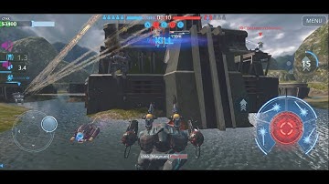 War Robots-Skirmish Raven, Hover, Ao jun, Hawk, Bulwark 4 kills.