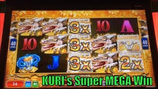 ★Super MEGA Win☆Dragon Treasure/Scroll of Wonder/Buffalo Gold Slot machine☆Live Play & Bonuses 栗