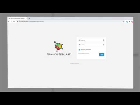Logging into FranchiseBlast