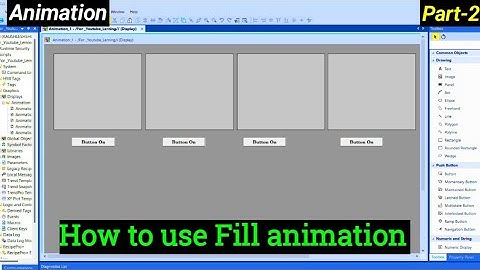 FactoryTalk View Studio || How to use fill color animation || SCADA Animation part 2