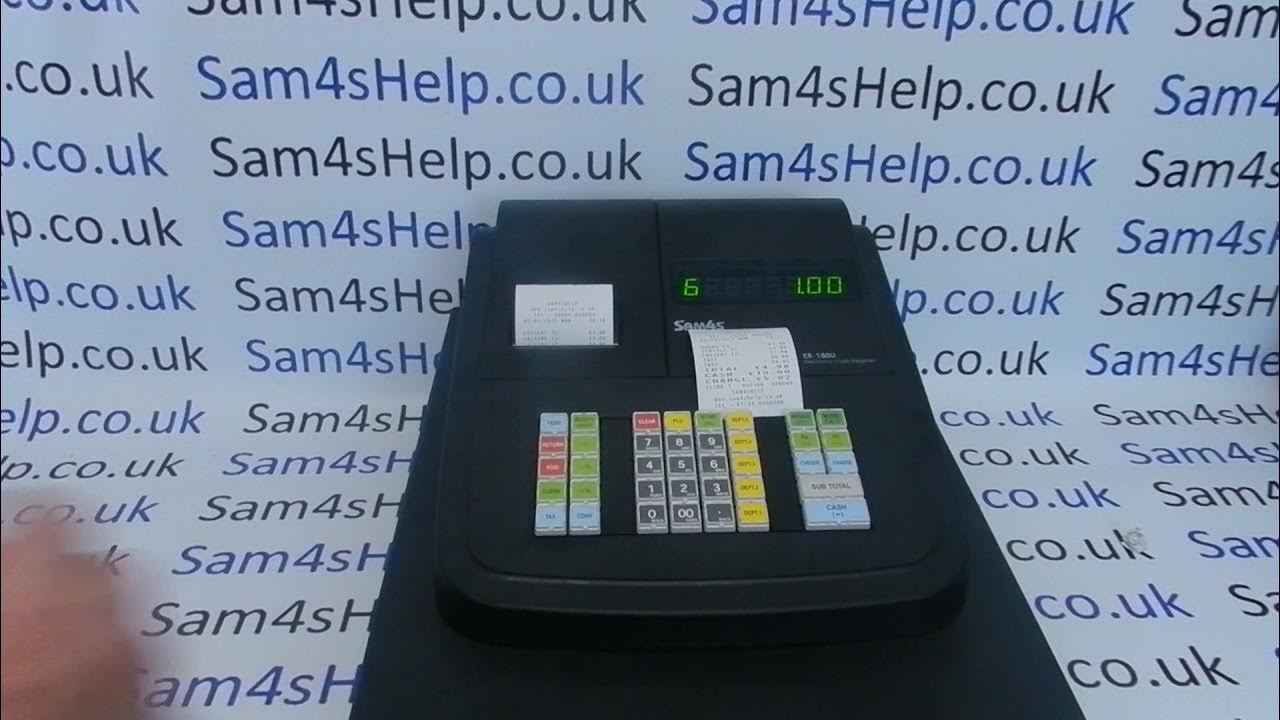 How To Use Sam4S ER180U / ER180U / 180U / ER180 / ER180 / ER 180 Cash Register YouTube