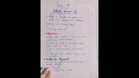 DECE - 4 Project work phase 2, day 9 - 10 #ignou #project #needsupport #teacher #study #ntt #dece