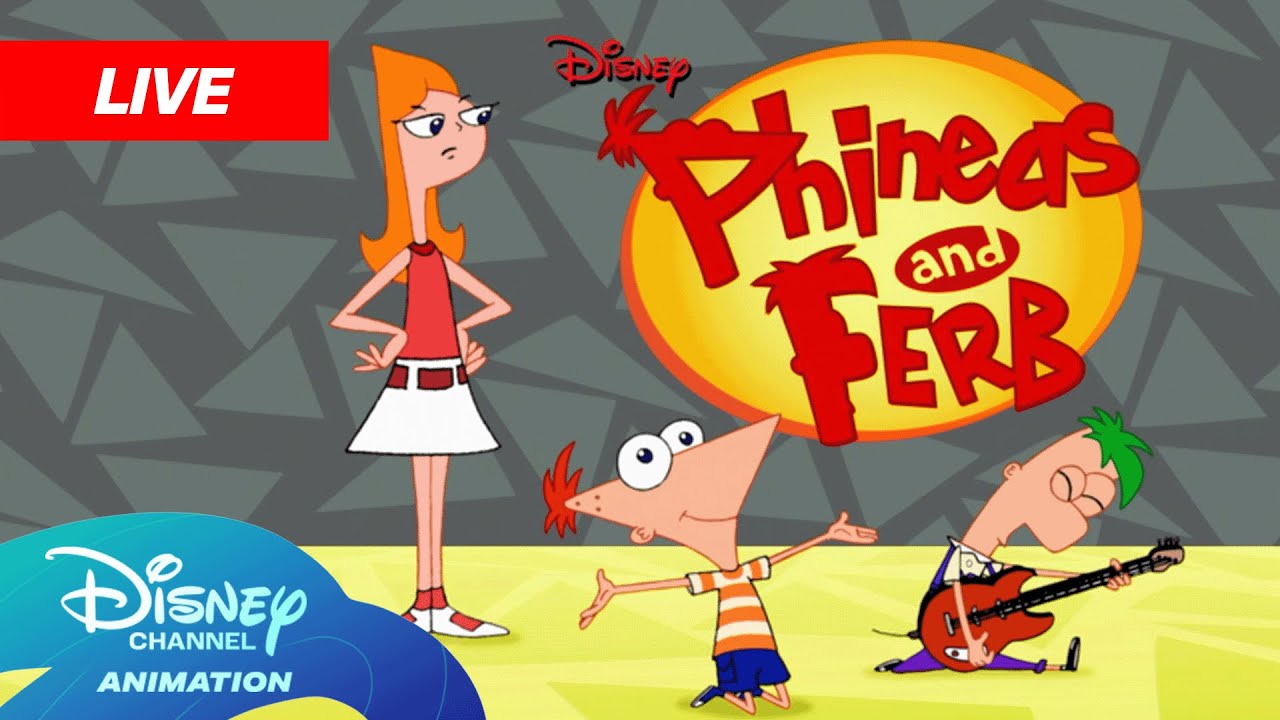 ⁣🔴 LIVE! Phineas and Ferb Season 1 Full Episodes! | @disneychannelanimation