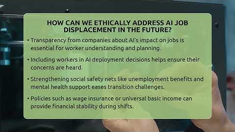 How Can We Ethically Address AI Job Displacement In The Future? - Talking Tech Trends