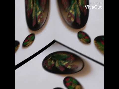 گل برجسته روی بشقاب سفالی دیوارکوب قابل شستشو