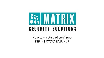 How to create and configure FTP in SATATYA NVR/HVR