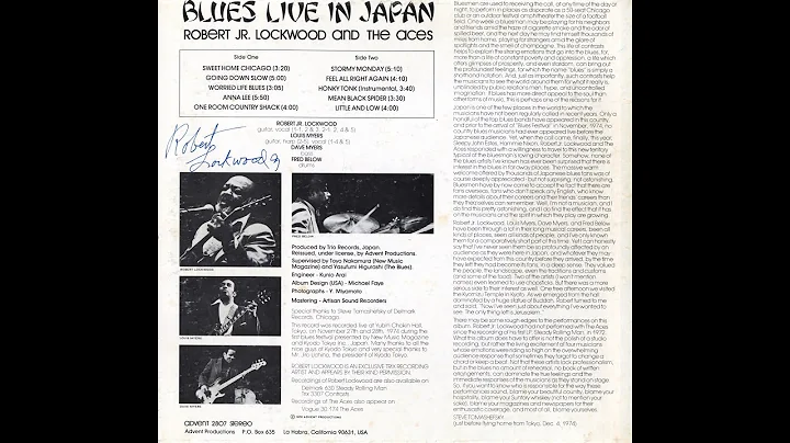 Robert Jr.  Lockwood and The Aces - Blues Live in ...