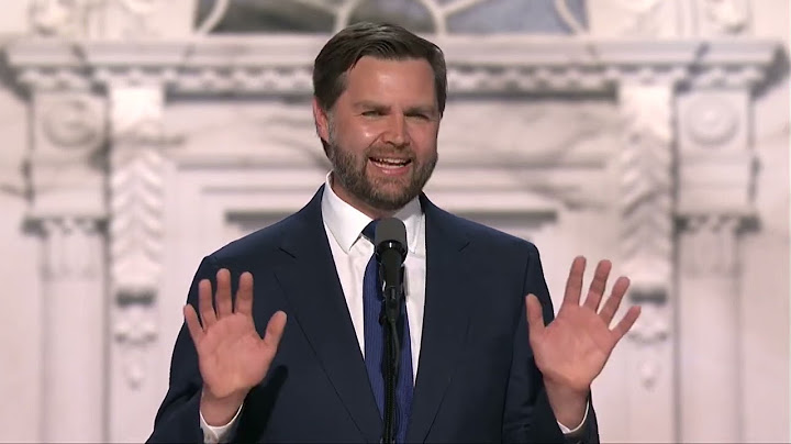 J D  Vance addresses RNC  * FULL SPEECH