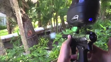 Reflex Rail  2012 shooting 3 round burst! with dye rotor