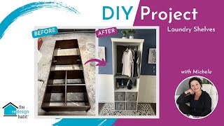 Using Thrift Store Shelves for a DIY Laundry Room Project