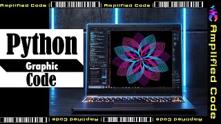 Python Code | Petals of Lines - Turtle Graphic | Python Programming