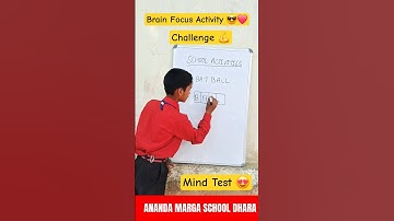 Brain Test Activity 😎 || Mind Test || #shorts #braintest #activity #challenge #mindtest #fyp #school