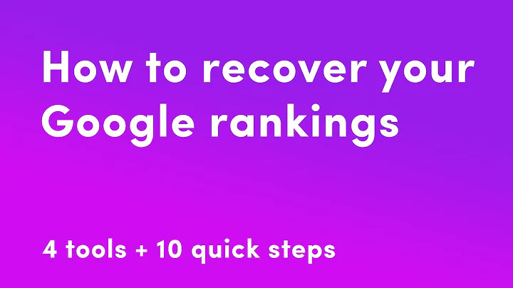 When Rankings Drop Suddenly Do These 10 Steps Pronto