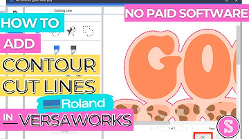 Hoe u gratis Roland Versaworks Contour Cut-lijnen aan SVG