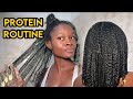 This treatment brings my hair back to lifeprotein treatment routine for deep hydration and moisture