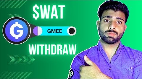 Gamee Coin || $Wat || Withdraw Method || How To Withdraw Gamee Coin || mrukofficial ||