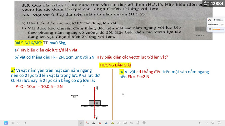 Giải bài tập vật lí 8 bài 5 năm 2024