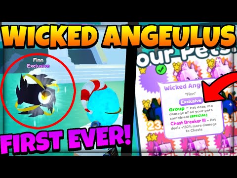 HE HATCHED THE NEW *SECRET* (WICKED ANGELUS) IN PET SIMULATOR X! (Roblox)