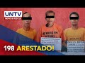 198 suspect, arestado sa isang araw na operation ng PNP Caraga