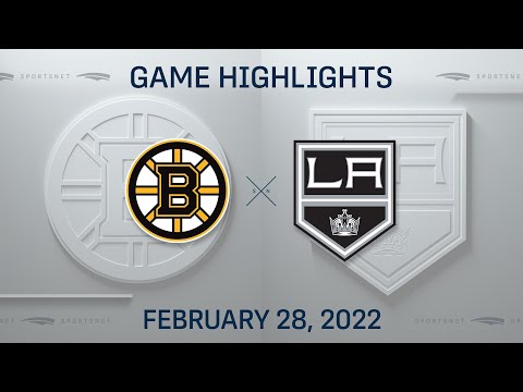NHL Highlights | Bruins vs. Kings - Feb. 28, 2022