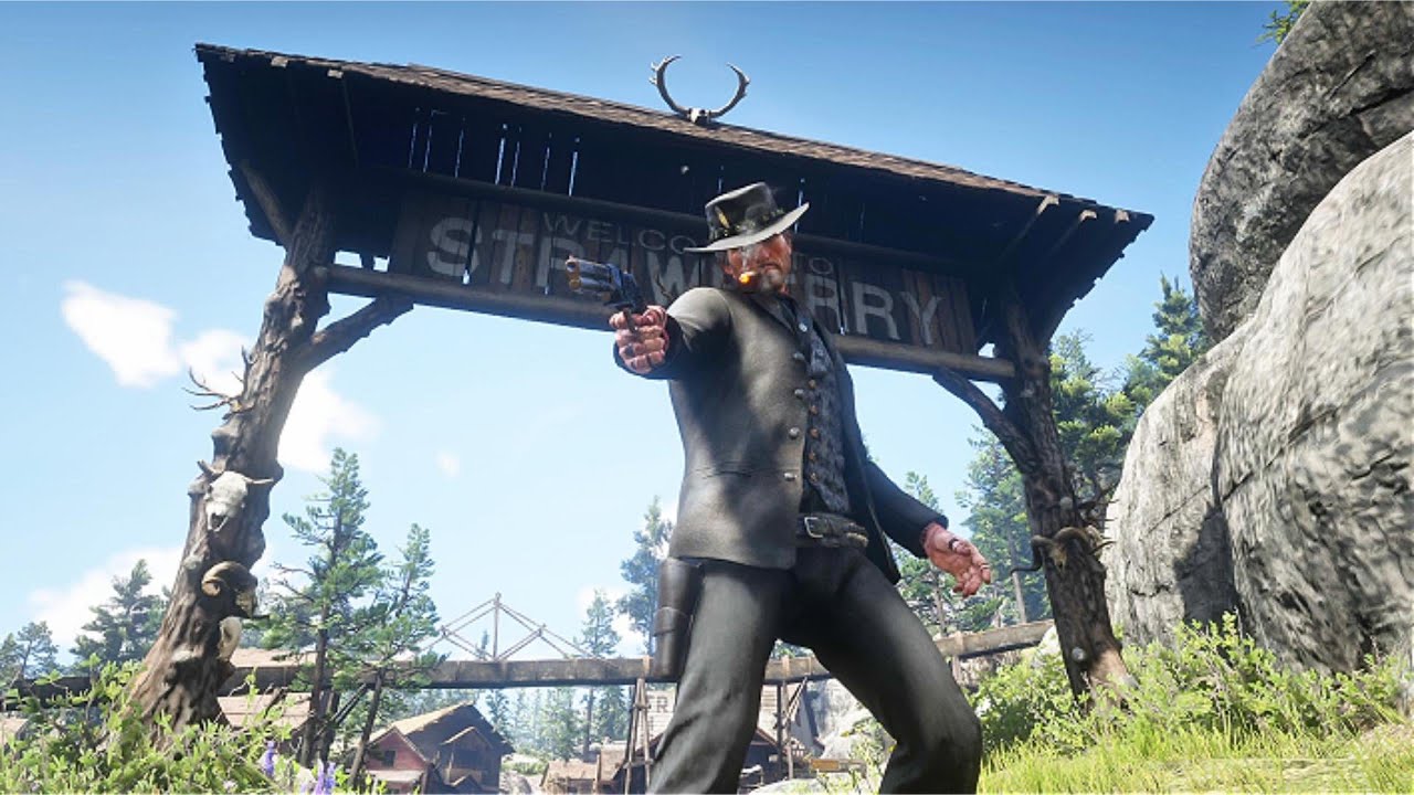 Quickdraw and Brutal killing : combat - RED DEAD REDEMPTION 2 gameplay ...
