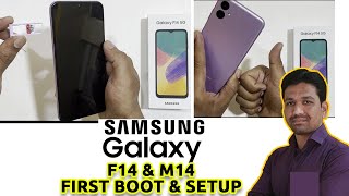 samsung galaxy f14 & m14 first boot & setup | How to Start & Setup Samsung Mobiles 📲🔥🔥🔥