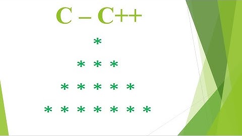 [C - C++] BÀI TẬP NHẬP MÔN LẬP TRÌNH - PHẦN 4 - IN TAM GIÁC ĐẶC