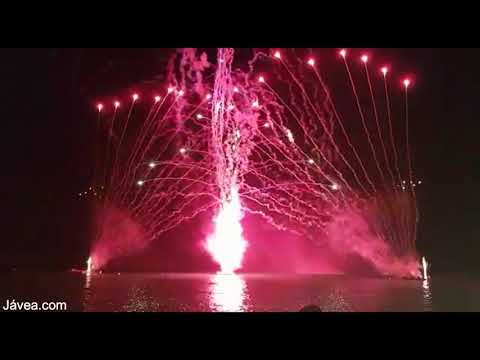 Final del Castillo de fuegos artificiales acuático de Xàbia 2019