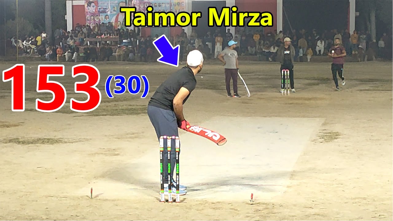 Need 153 Runs in 30 Balls Taimoor Mirza batting | Taimoor Mirza Sixes ...