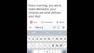 Facebook Type and Send Comment [UI Sounds]