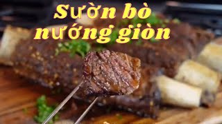 sườn bò nướng | giòn, món hoàn hảo cho BBQ bữa tiệc