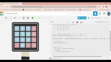 Teclado Matricial con Arduino | Simulación en TINKERCARD 4x4