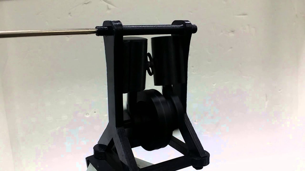 3D printed twin air cylinder