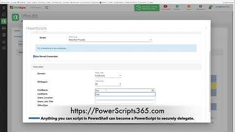 Using PowerScripts to automate the New Hire Process