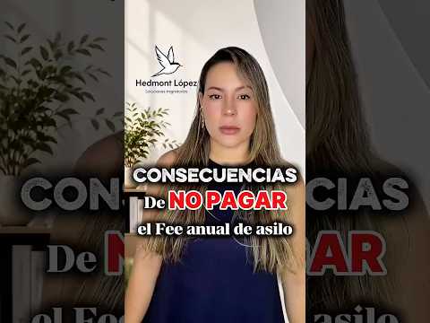 🚨 Lo que pasa si no pagas el fee anual de asilo en EE.UU. (puedes perderlo todo) #shorts